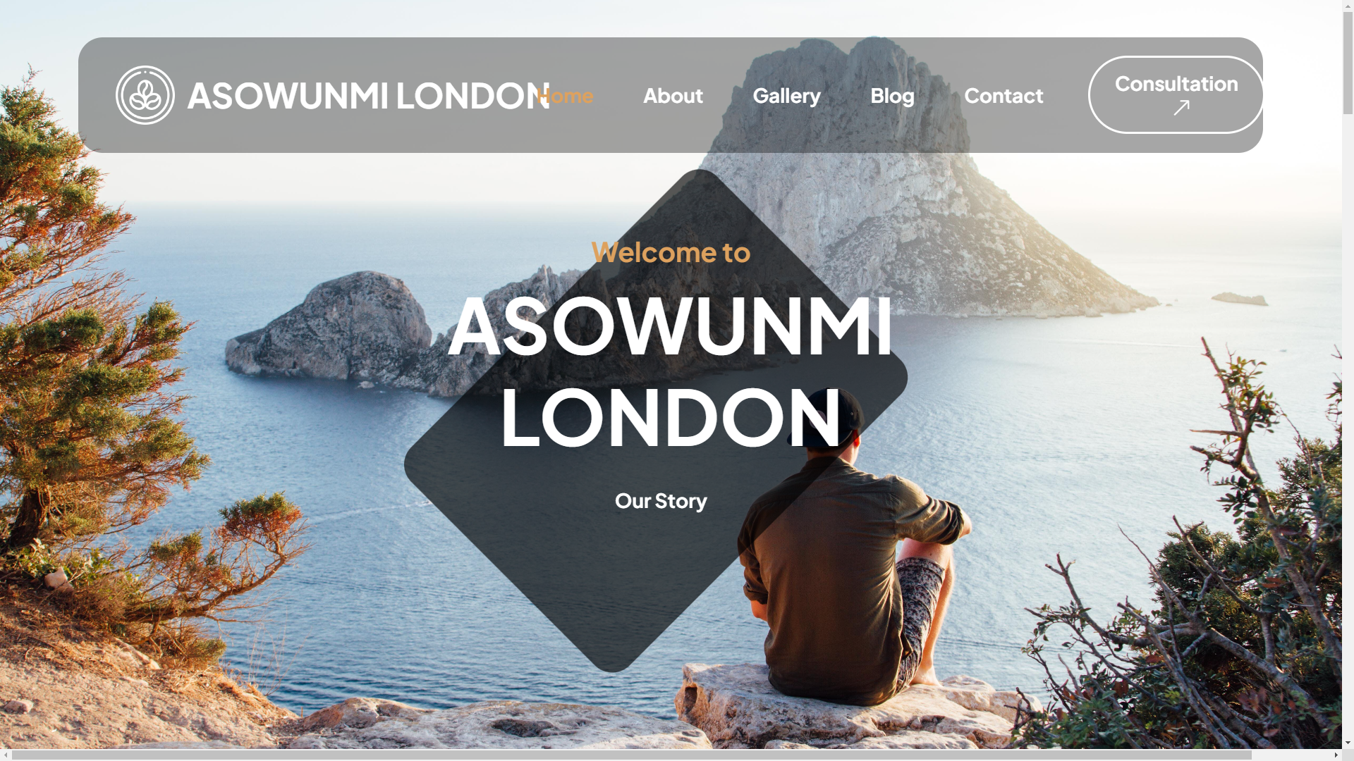 Fashion website screenshot