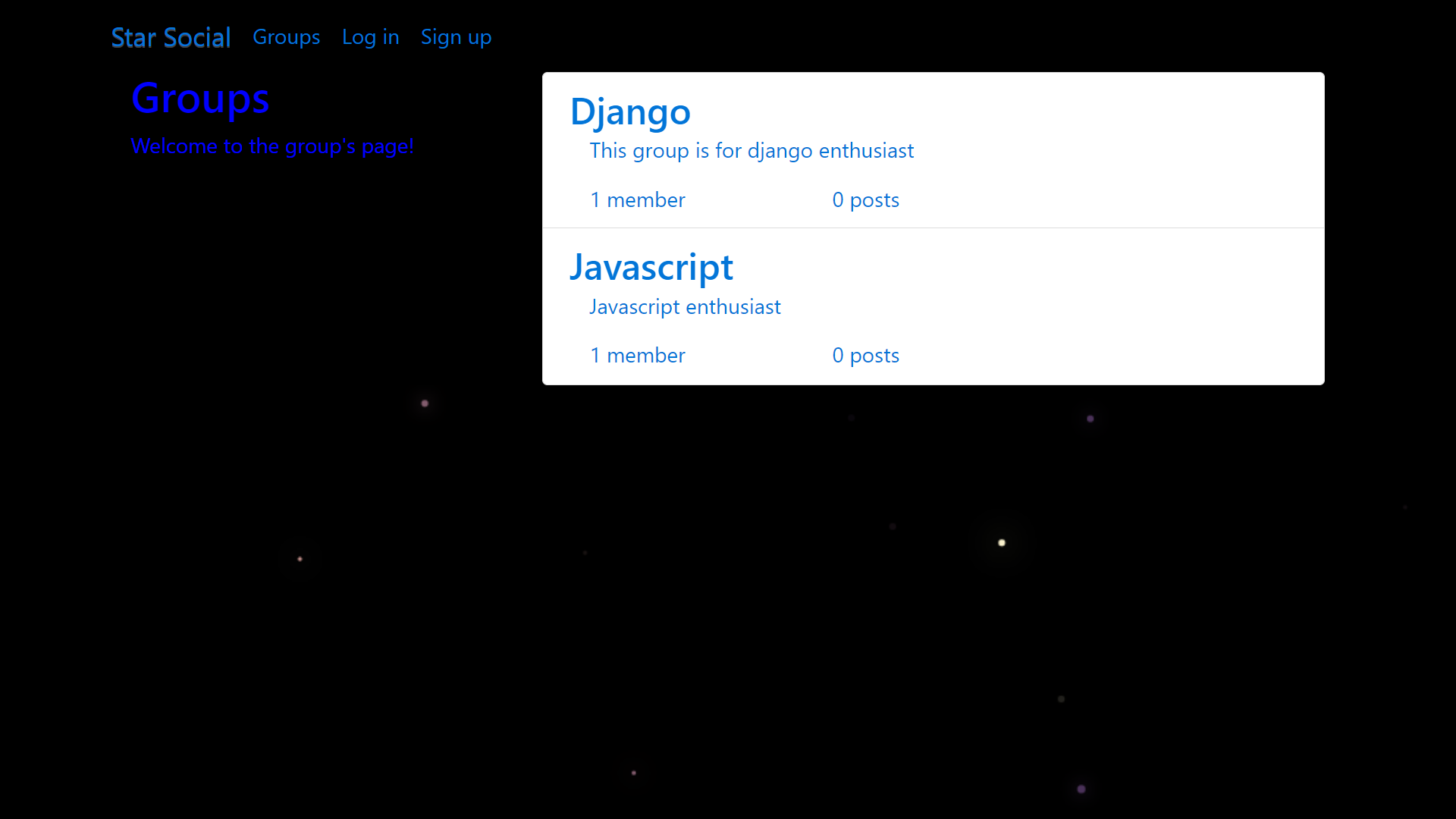 Stack Overflow clone screenshot